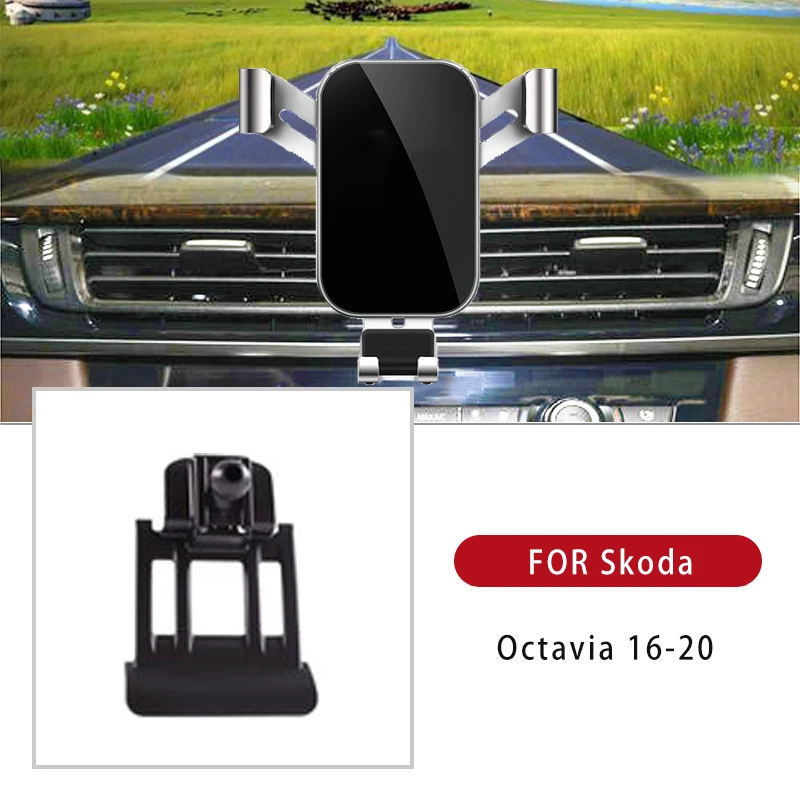 

Car Phone Holder Stand Air Vent Mount Clip Cell Phone Holder For Skoda Octavia 2016-2020 For iPhone Samsung For Car Holder