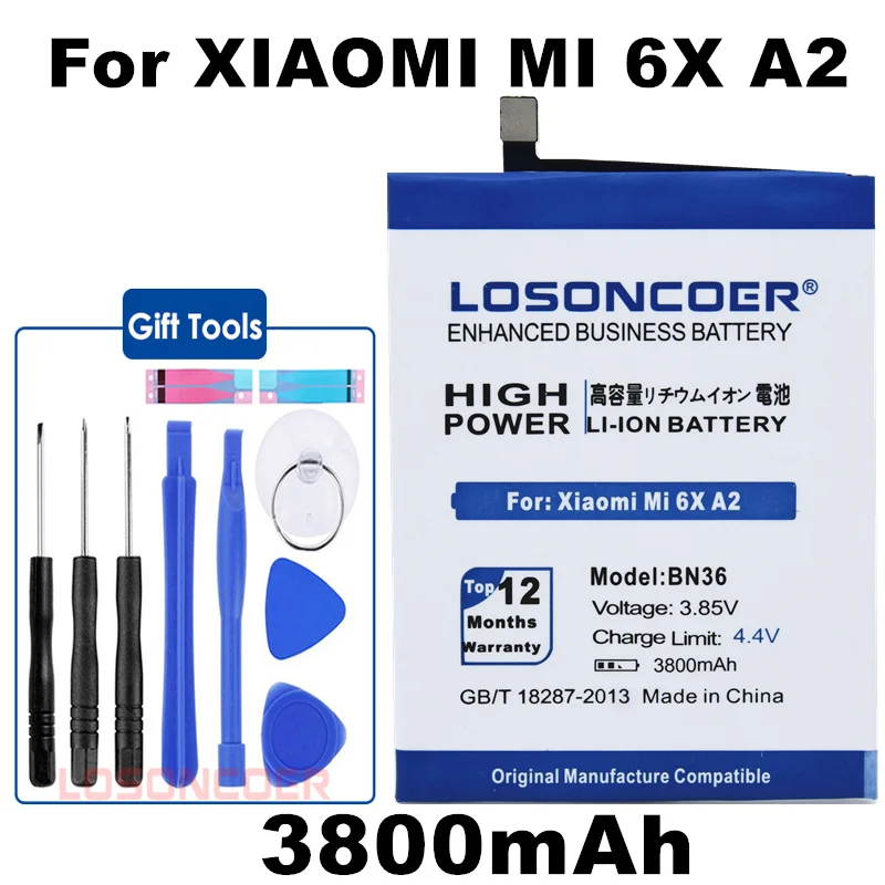 Батарея BN31 BN34 BN35 BN36 BN37 Батарея для Xiaomi mi Red mi 6 6A mi 5X mi 5X Примечание 5A 5A pro A1 Y1 Lite A2 mi A2 mi 6X6X5 5,7"