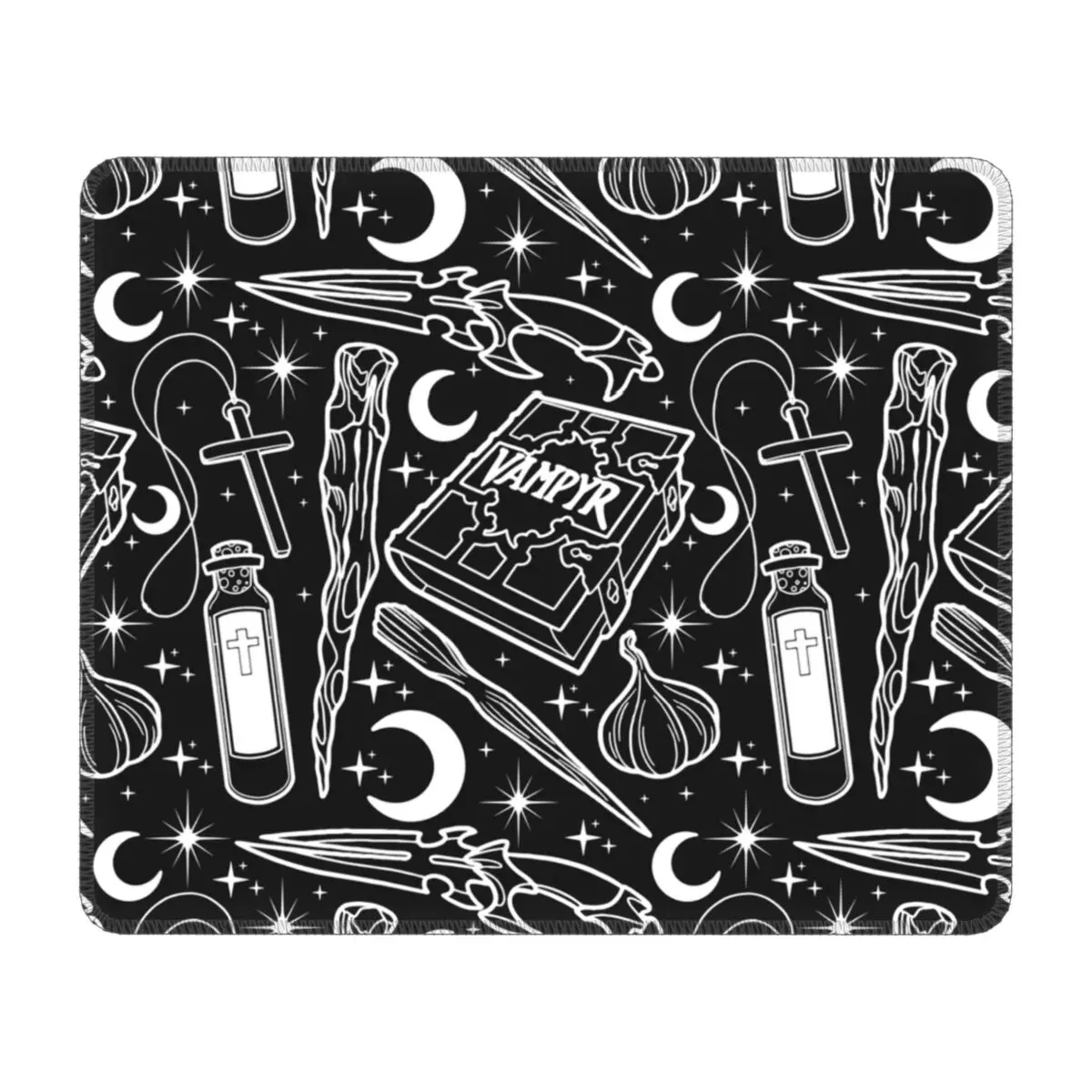 Резиновый нескользящий коврик для мыши с изображением рассекающего вампира -