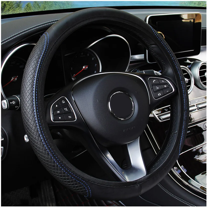 Универсальный кожаный чехол на руль автомобиля для Infiniti QX70 G25 FX37 Q60 G37 Q70