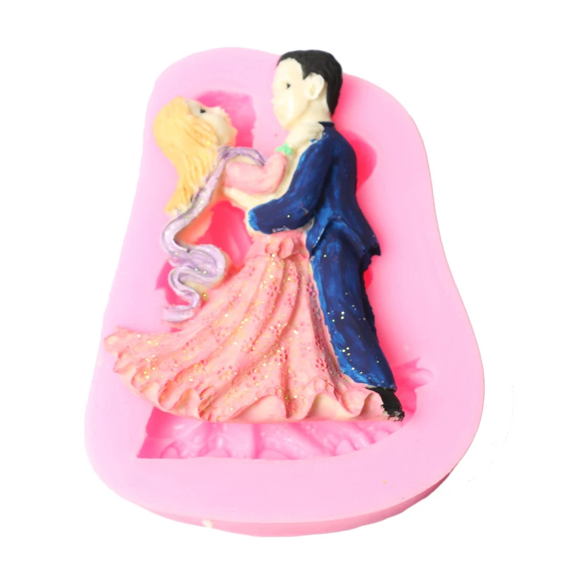 1 шт. силиконовая форма для жениха и невесты украшение свадебного торта