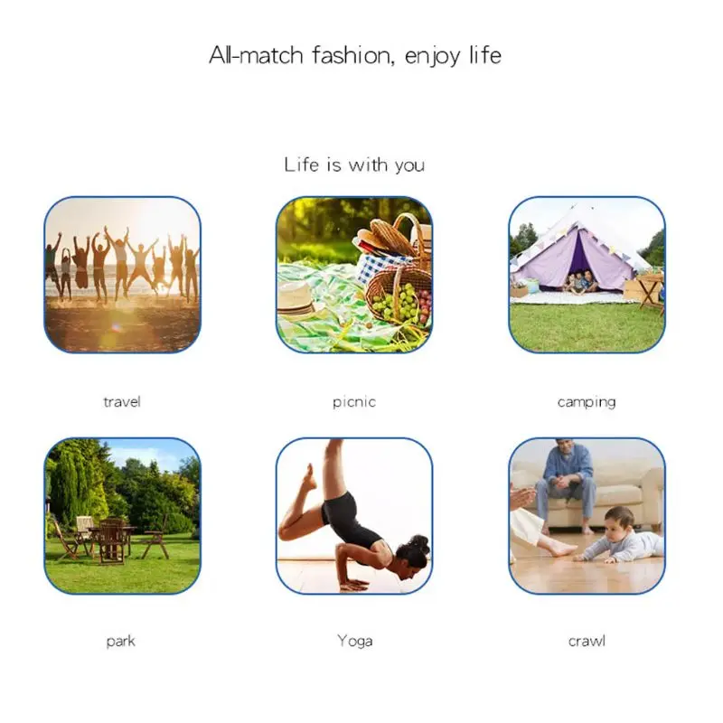 Foldable Picnic Blanket Large Waterproof Beach Mat Portable Storage Floor | Спорт и развлечения