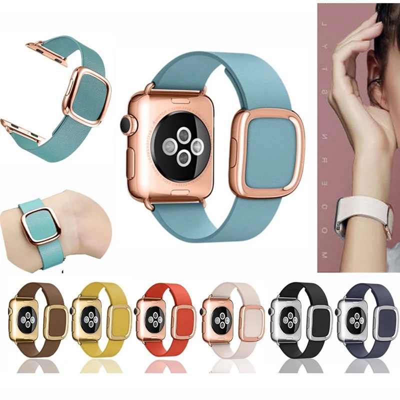 Натуральная кожа петля ремешок для наручных часов apple watch версии 44 мм 40 42 38 iwatch