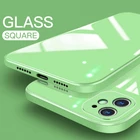 Чехол для iPhone 13 Pro, чехол с жидкостью и закаленным стеклом для iPhone 12, 11 Pro, XS, Max, XR, X, 7, 8 Plus, противоударный мягкий чехол-накладка