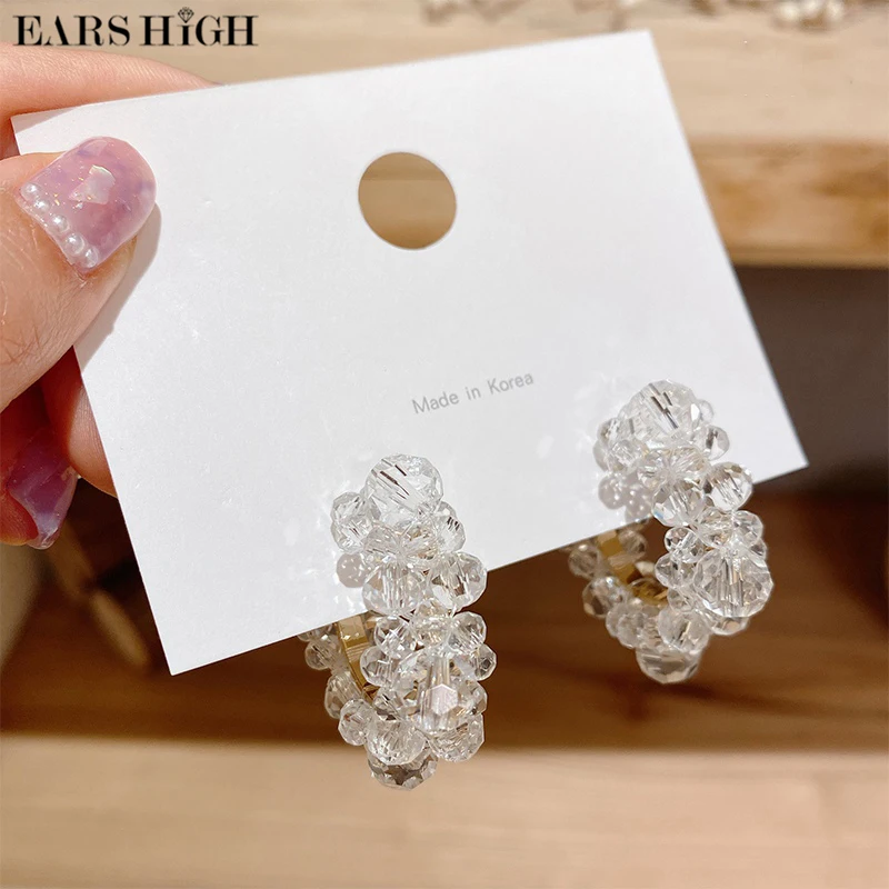 

Женские прозрачные украшения с кристаллами, эффектные ювелирные украшения