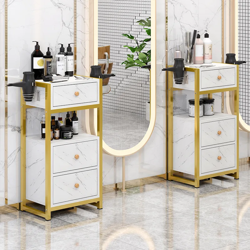 

Barber Shop Tool Cabinet Beauty Salon Trolley Hair Salon Multifunctional Storage Shelf Hair Salon Tool Table Storage Cabinet