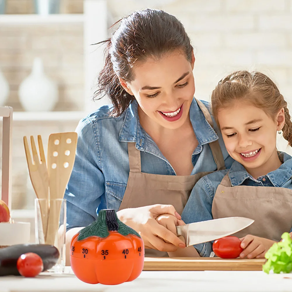 

1 Set 2Pcs Pumpkin Kitchen Timers Tomato Mechanical Timers (Assorted Color)