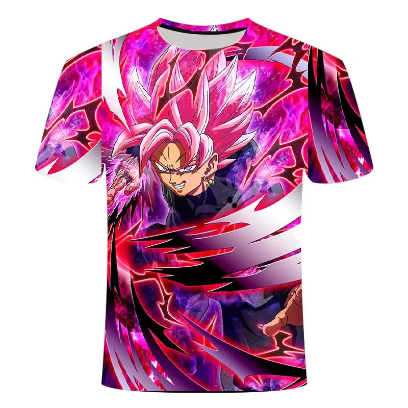 

Spring/Summer 2021 New 3D Printing Funny Anime T-shirt Fashion Cartoon Casual Round Neck Short Sleeve Japanese Streetwear