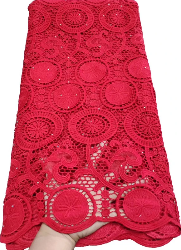 Африканский шнур кружевной ткани молочный шелк водорастворимый платье кружево