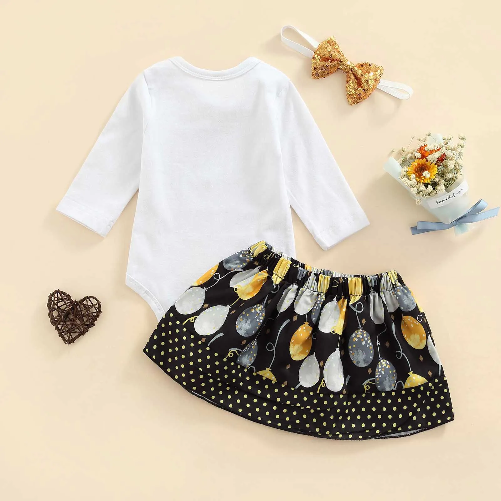 2 шт. Детский комбинезон с длинным рукавом и надписью на возраст 0-12 месяцев