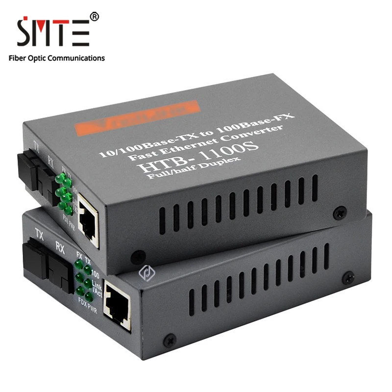 netlink htb 1100s ab optical media converter 25km sc port rj45 adaptive 10100mbps single mode single fiber wdm free global shipping