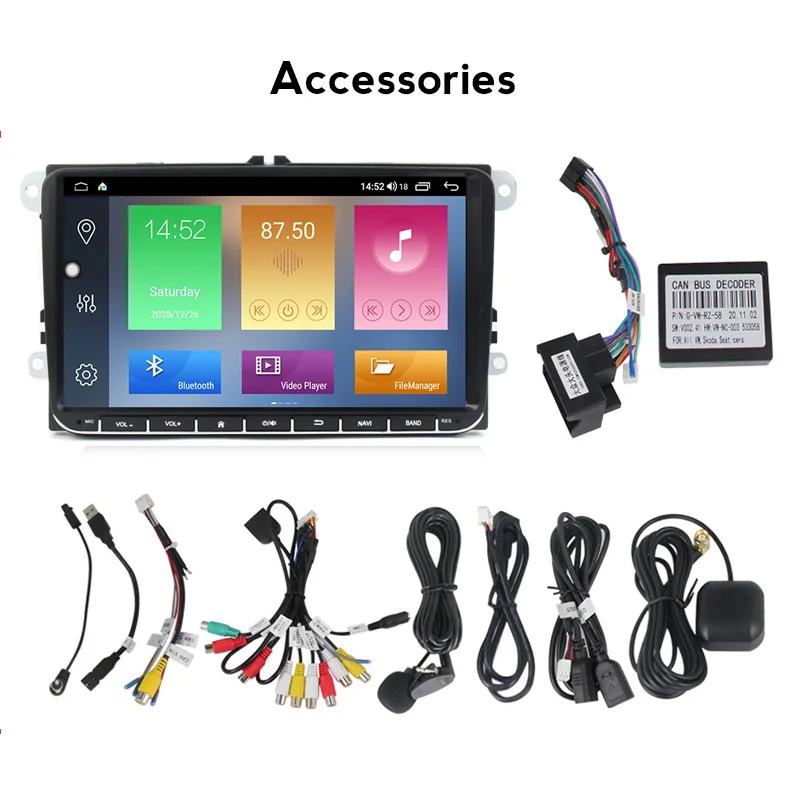 MEKEDE голос Управление Android 10 0 автомобиля gps навигация dvd плеер для VW Golf 4 Гольф 5 6 Touran