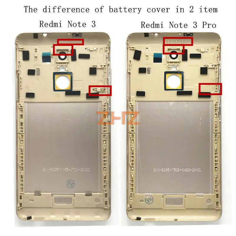 Задняя крышка корпуса для Xiaomi Redmi Note 3 Pro - оригинальный полносетевой аккумуляторный блок задней крышки.