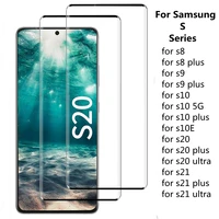 3d curved tempered glass for samsung s8 s9 s10 s20 s21 screen protector for samsung s8 s9 plus s10 s20 s21 ultra glass