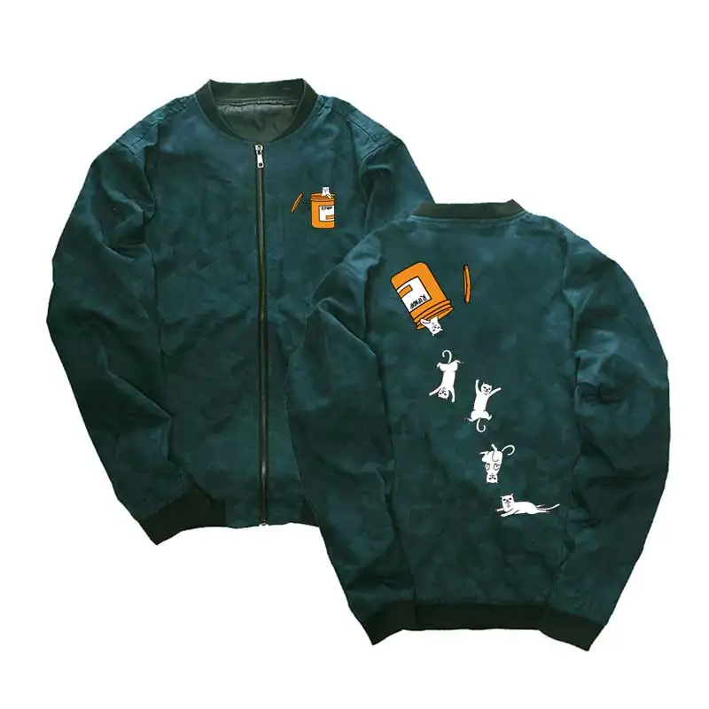 

Куртка Ripndip Мужская, приталенная, спортивный костюм, бейсбольная куртка, верхняя одежда
