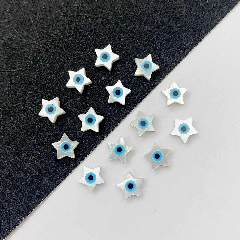 

3pcs/bag Five-pointed Star Shell Beads Natural Sea Shell Loose Beads Making DIY Jewelry Necklace Bracelet Accessories Charm