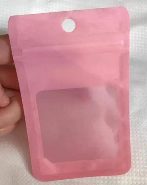 Pink empty bag БАРБИ порошок молнии мешок упаковочная сумка для телефона аксессуары синий для хранения в чистоте сумка для показа для пальца кольцо воздушный мешок держатель - Цвет: Pink empty bag