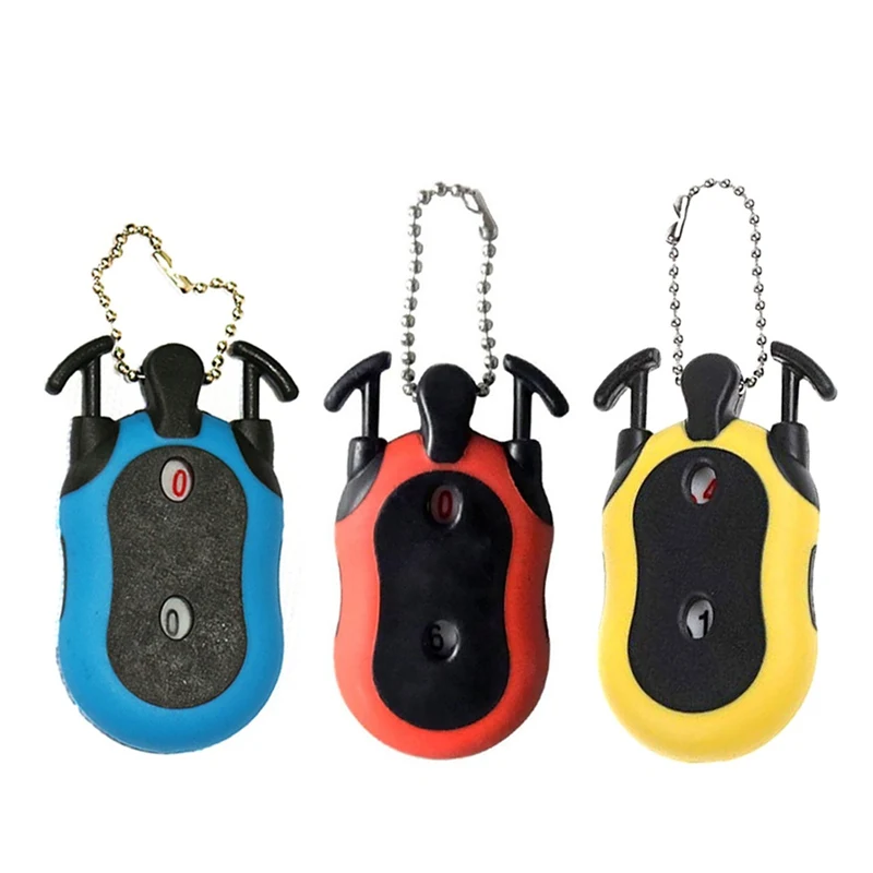 

1 Pcs Mini Golf Stroke Shot Putt Score Counter Tally Keeper with Key Chain Golf Score Indicator Scoring Device