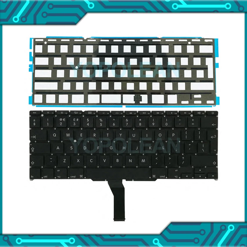 Клавиатура новая английская с подсветкой 3 шт. для Macbook Air 11 дюймов A1370 A1465 2011 2012 2013