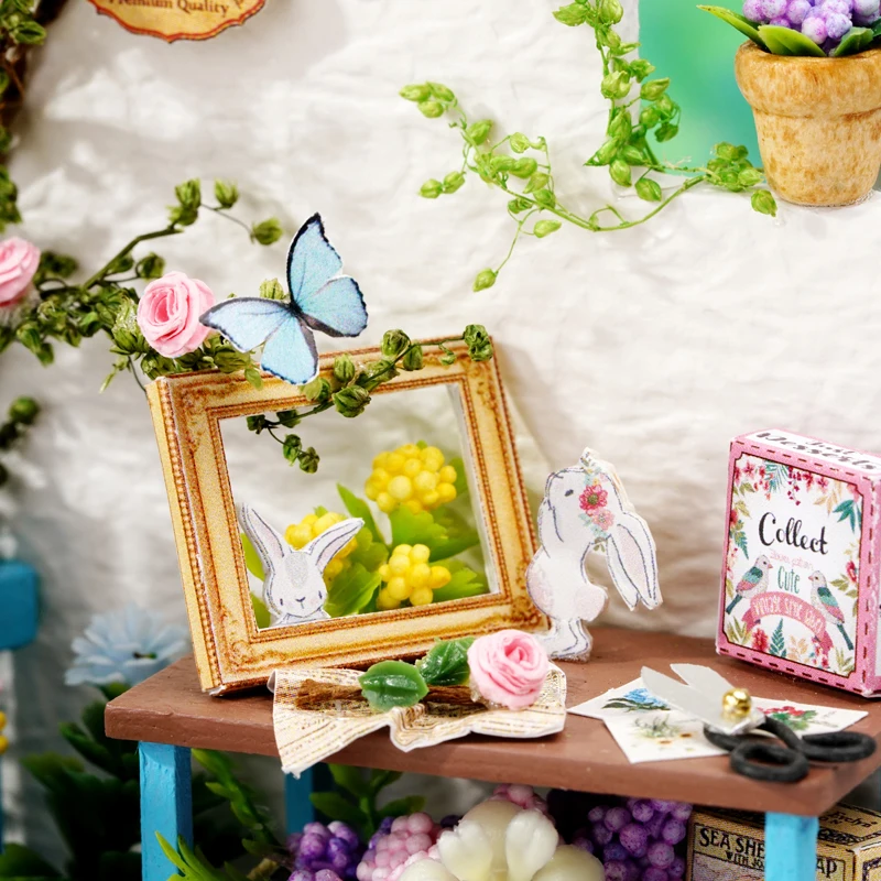 Миниатюрный Кукольный домик CUTEBEE деревянный Румбокс с мебелью дом для детей