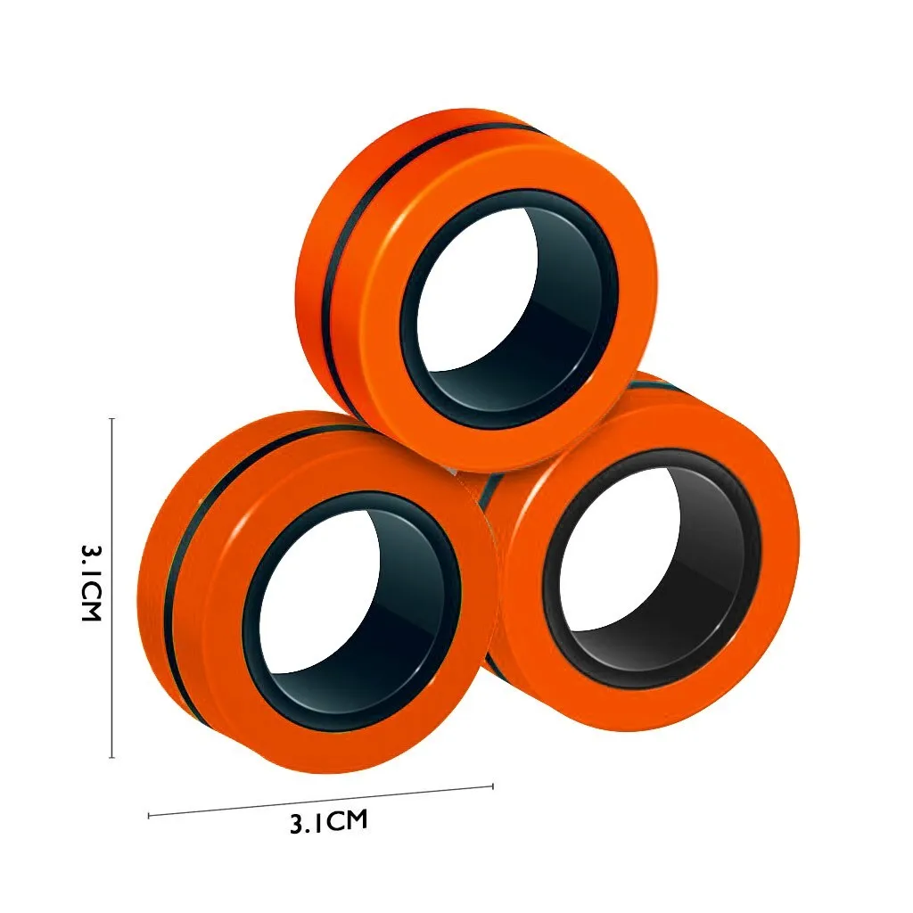 Игрушки Fidget магнитный браслет кольцо распаковать Волшебное реквизит