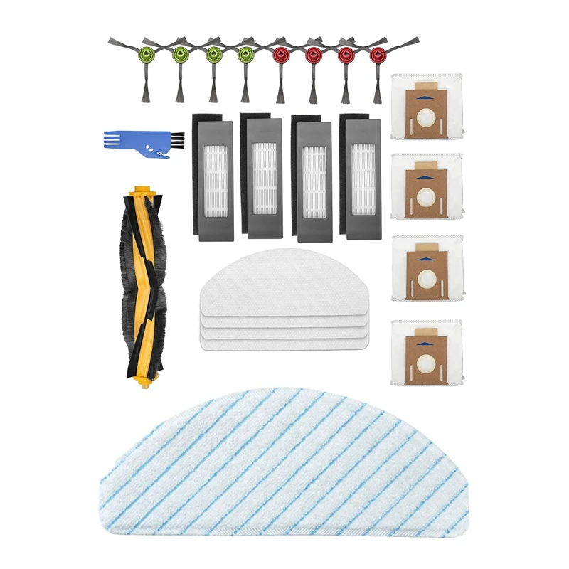 

Brush Filters Mop Cloth With 50Pcs Disposable Mop Cloths Cleaning Cloths For Ecovacs DEEBOT OZMO T8 AIVI Max T8 Robot