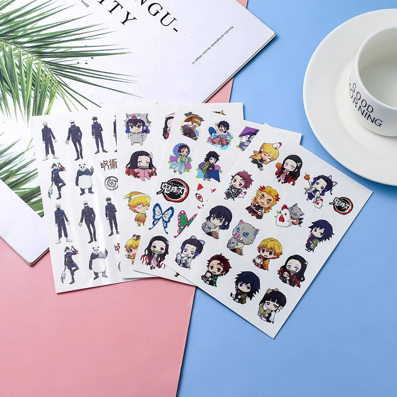 

1pcs Cartoon Demon Slayer:Kimetsu No Yaiba Stickers Anime Collection Stickers for Laptop Luggage Scrapbooking Diary