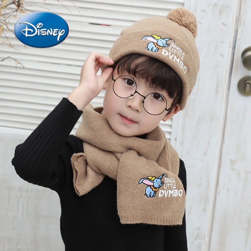 

Disney Princess Children's Cartoon Hat 2021 Winter New Plus Velvet Warm and Cold Earmuffs Fashion Casual Kawaii Plush Hat Scarf