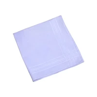 40x40cm men women fancy woven handkerchiefs classic pure white cotton hankies stripes jacquard print pocket square towel gift