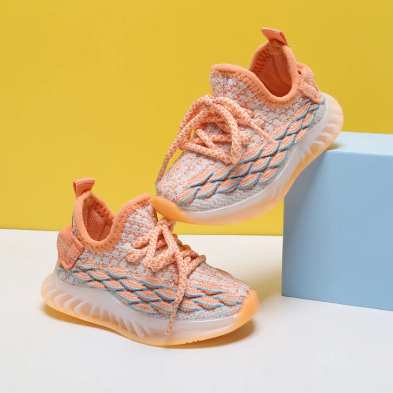 

AOGT 2021 Spring/Autumn New Baby Shoes Soft Non-Slip Infant First Walkers Breathable Knitting Girl Boy Toddler Shoes Kid Sneaker