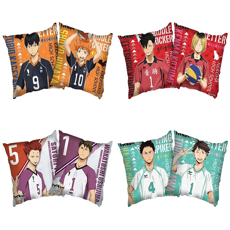 

Anime Haikyuu Double Picture Pillowcase Pillow Case Cover Cushion Seat Bedding Home Decor for Couch Bed Sofa Car 45x45cm