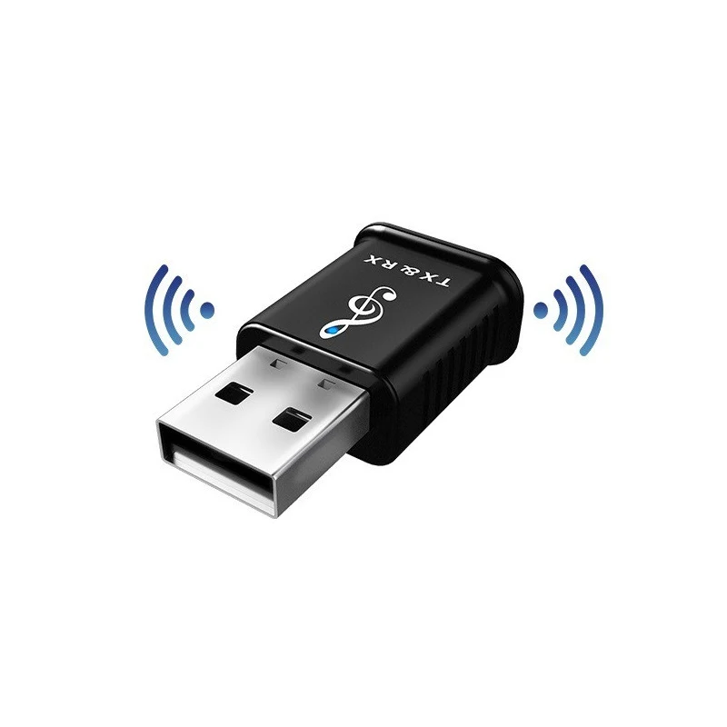 

DISOUR Bluetooth 5.0 Receiver Transmitter Audio Mini 3.5mm AUX Stereo Music Car TV PC Wireless Transmitter Headphone USB Adapter