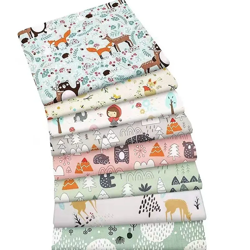 100% хлопок мультяшная хлопковая ткань в стиле пэчворк сделай сам стеганый