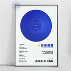 MT883 Канье Вест Иисус Кинг музыкальный альбом Обложка звезда настенное Искусство Картина на холсте постер печать гостиная домашний декор