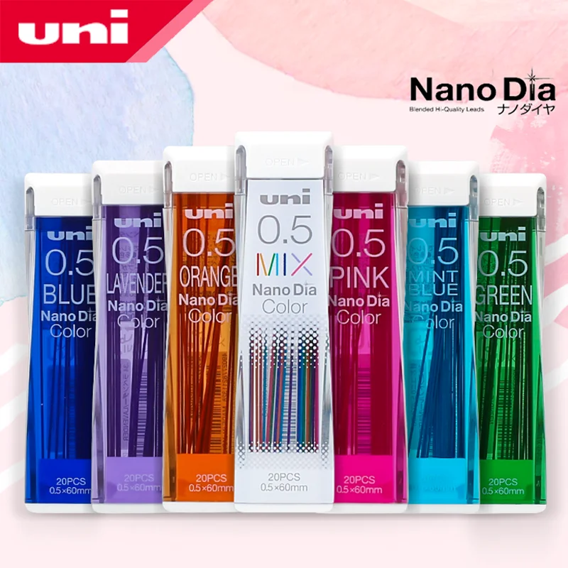 1 шт. Япония Uni Nano Dia Color 0 5 202NDC цветные механические стержни для карандашей мм