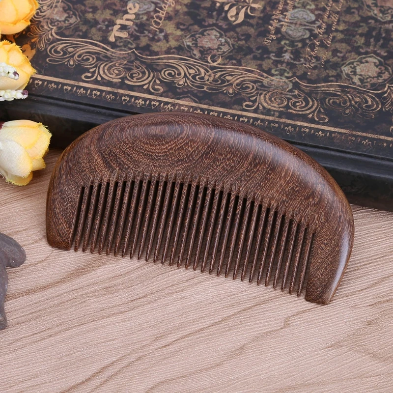 

Hair Care Comb Anti-static Handmade Natural Wood Wooden Carved Sandalwood Combs R3MF
