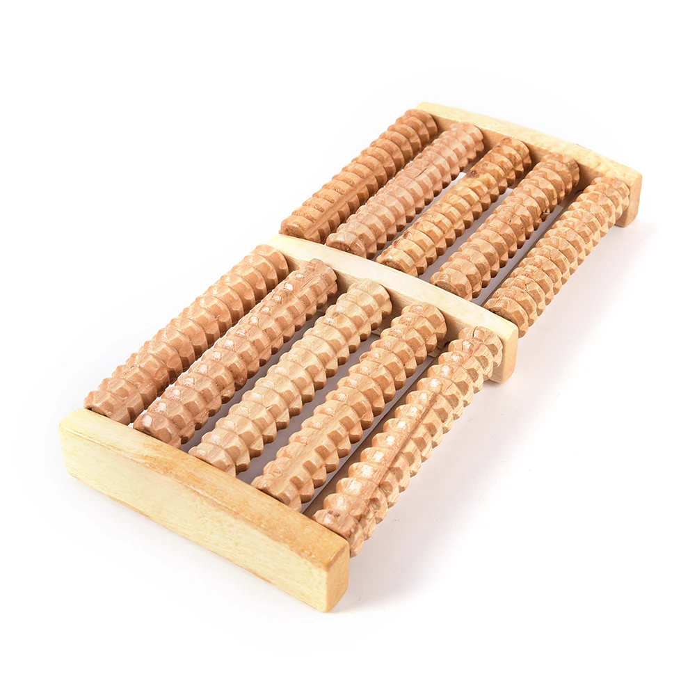 

1Pcs Houten Roller Voet Massager Stress Relief Gezondheid Therapie Relax Massage Gereedschap Voor Voetverzorging Tool