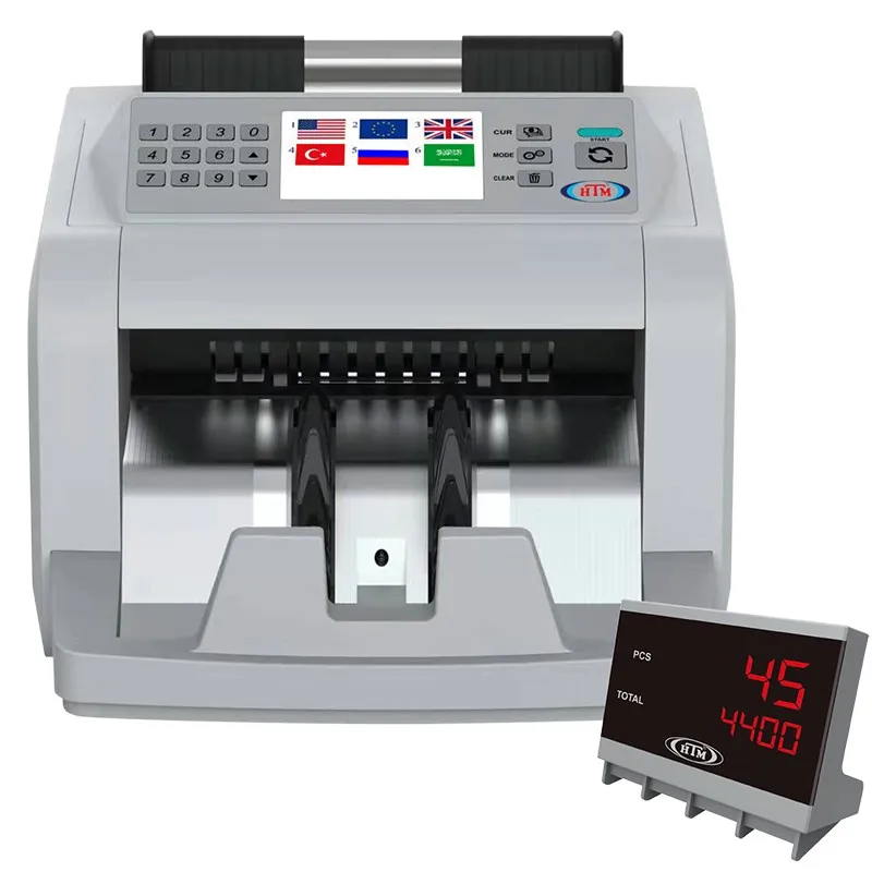 Машина для подсчета банкнот смешанного значения | HTM полный микс USD EUR GBP фунты RUB EVIL