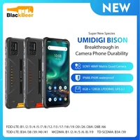 UMIDIGI BISON IP68 IP69K Waterproof Mobile Phone 6 3  FHD  Display Rugged SmartPhone 6GB 128GB Octa Core Android Cellphone