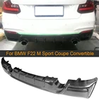 Задний бампер F22 из углеродного волокна, спойлер диффузор для BMW F22 M Sport Coupe Кабриолет 14-17 Черный FRP 220i 230i 235i