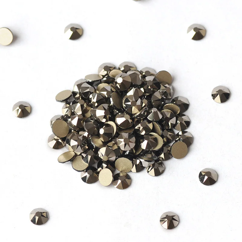 8 больших маленьких плоских с одной стороны блестящие гематитовые граненые