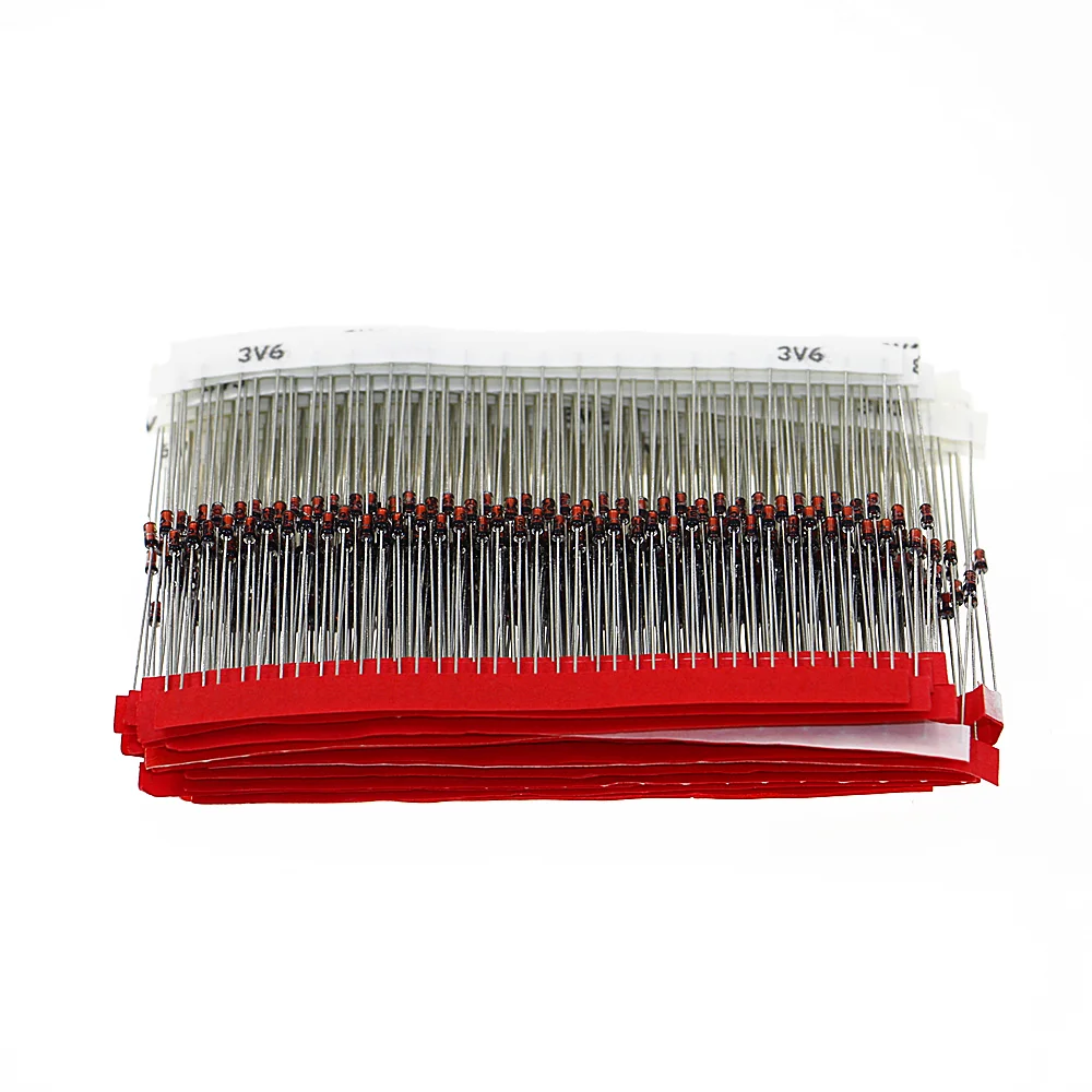 600pcs 2V 39V 30 значений 1/2W 0 5 W стабилитронные диоды 20 штук каждой соотношение