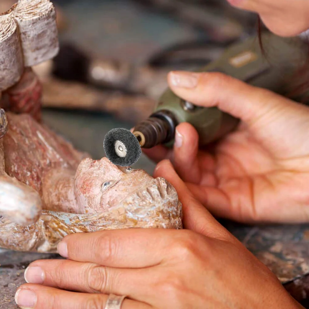 80 шт Мини щетки губки с абразивным кругом нейлон для шлифования оптоволоконных