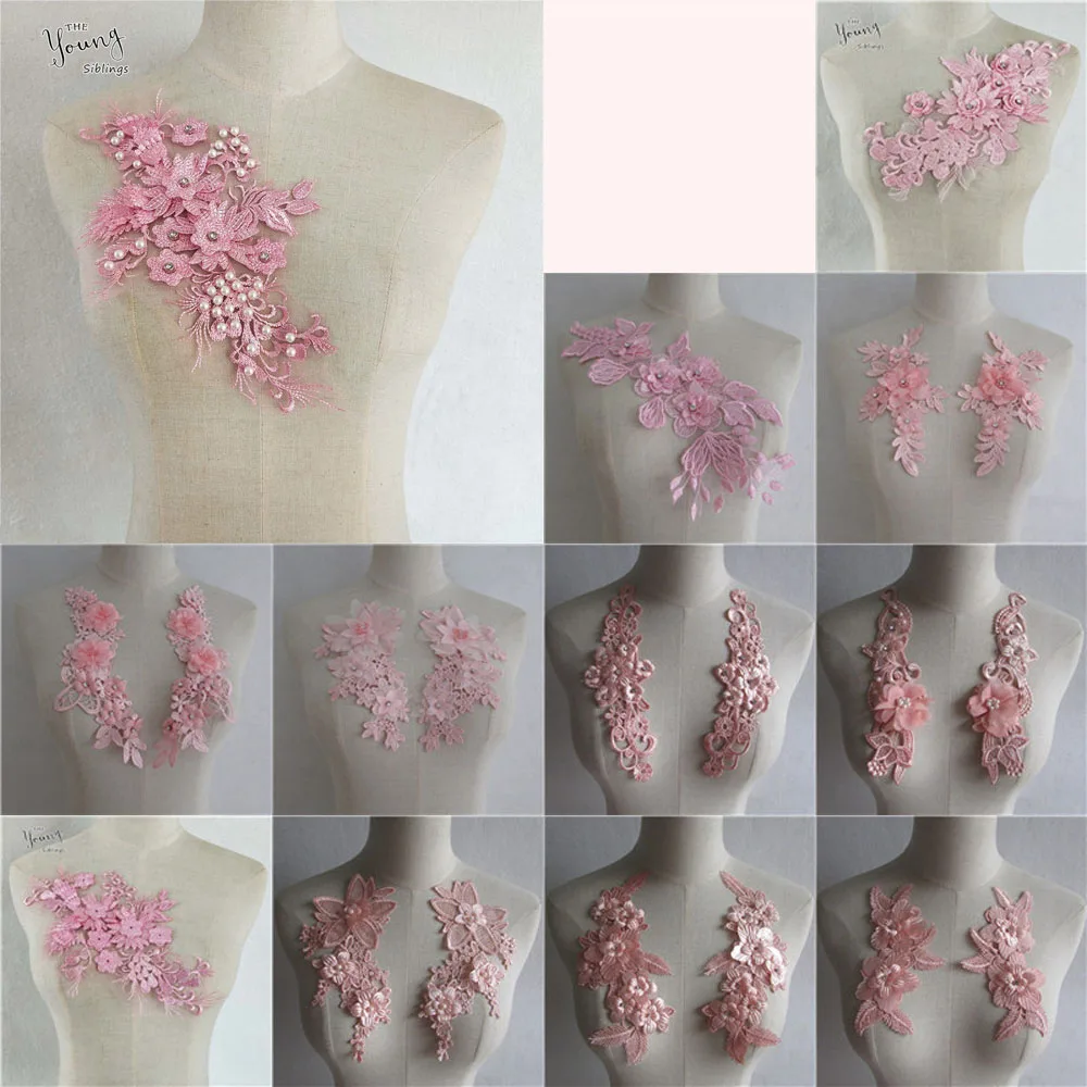 Высокое качество DIY Тюль воротник кружева имитация жемчуга кружевной вышивка