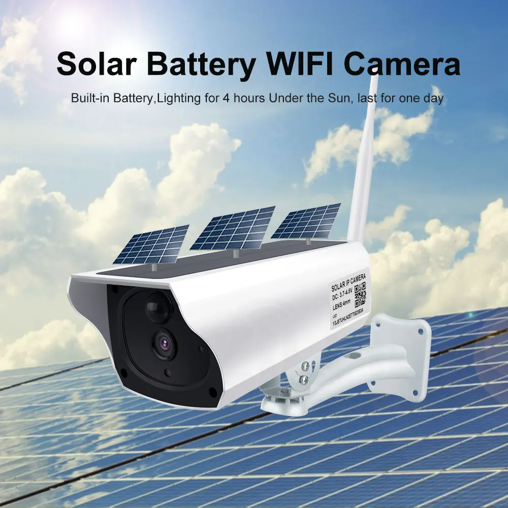 ZILNK Solar Camera Outdoor Wireless WIFI CCTV 1080P 2.0MP HD Waterproof Security Surveillance Solar Power IP Camera Cloud