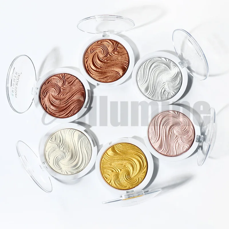 

Baked Marble Pearl White Silver Gold Highlighter High Light Powder Brightening Powder High Gloss Make Up