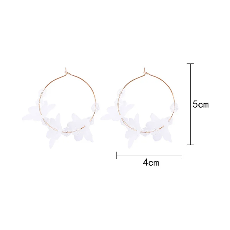 

2020 New Flower Handmade Bohemia Boho Earrings Women Fashion Long Hanging Earrings Crystal Female Wedding Earings Party Jewelry