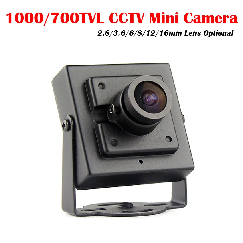2 8 мм 3 6 12 16 объектив опционально 1000TVL CMOS Проводная Мини-коробка Micro CVBS CCTV камера