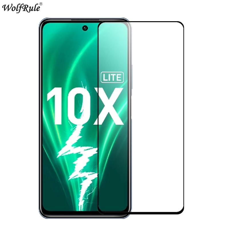 2 piezas Protector de pantalla para Honor 10X Lite Glass X10 Max 9A 9C 9S Pel&iacute;cula protectora de vidrio templado para Huawei P Smart 2019 2020-0