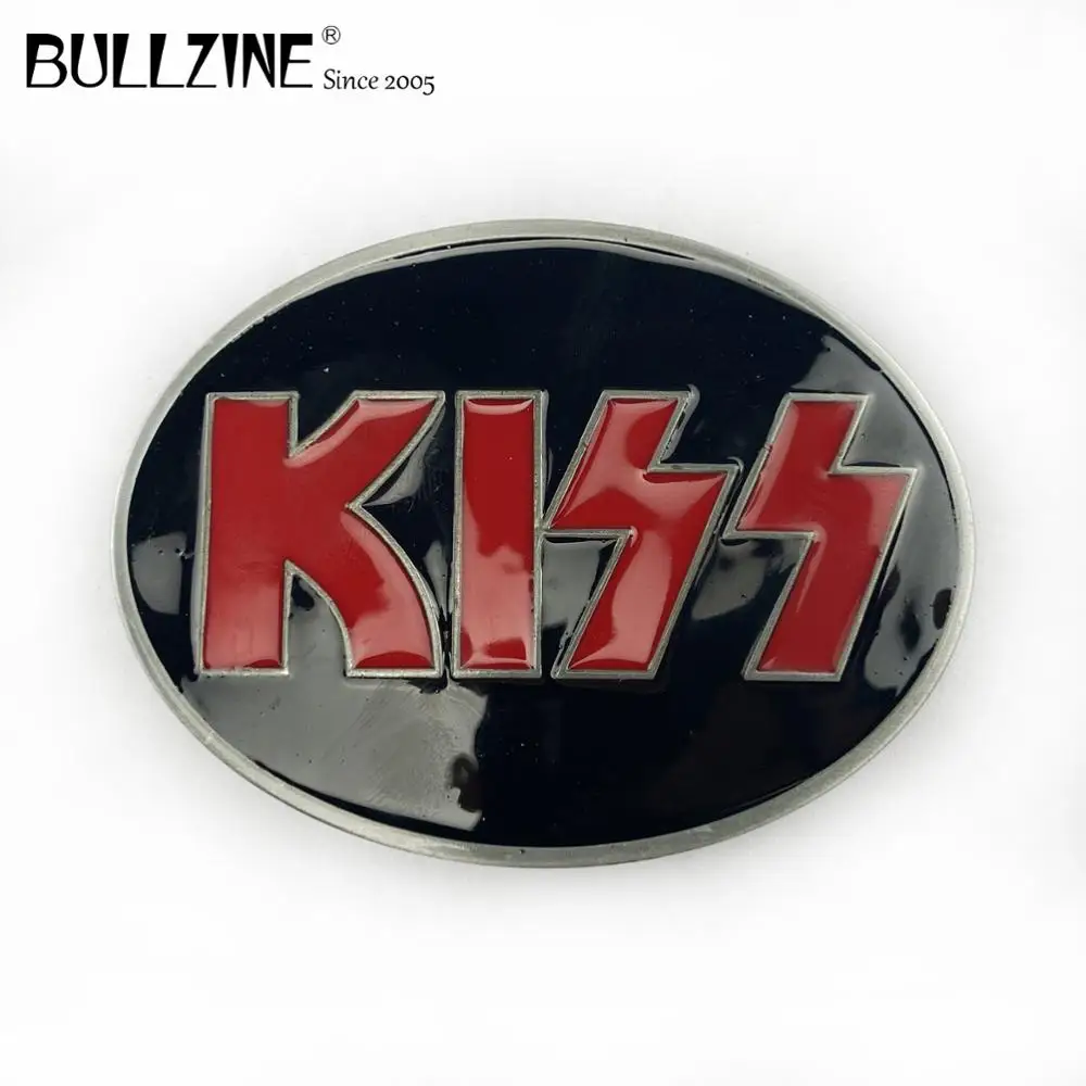 Пряжка для ремня Bullzine KISS с оловянной отделкой | Дом и сад